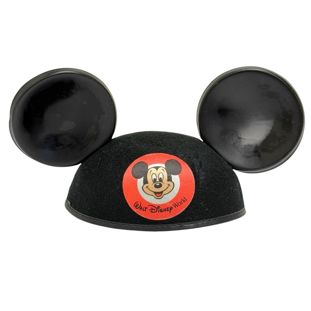 Vintage 90s Walt‎ Disney World Youth Mickey Mouse Ears Hat Made In USA Nostolgia
